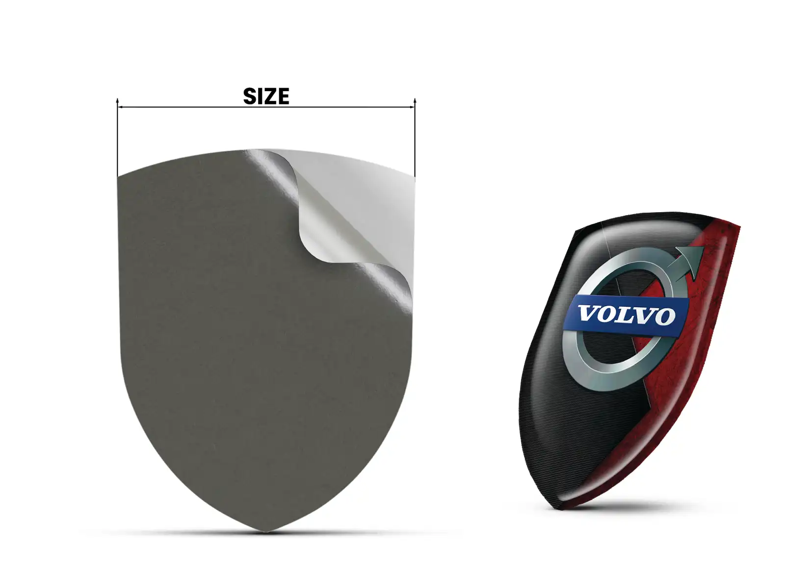 Volvo Emblemas Silicona Auto Profesional Personalizable
